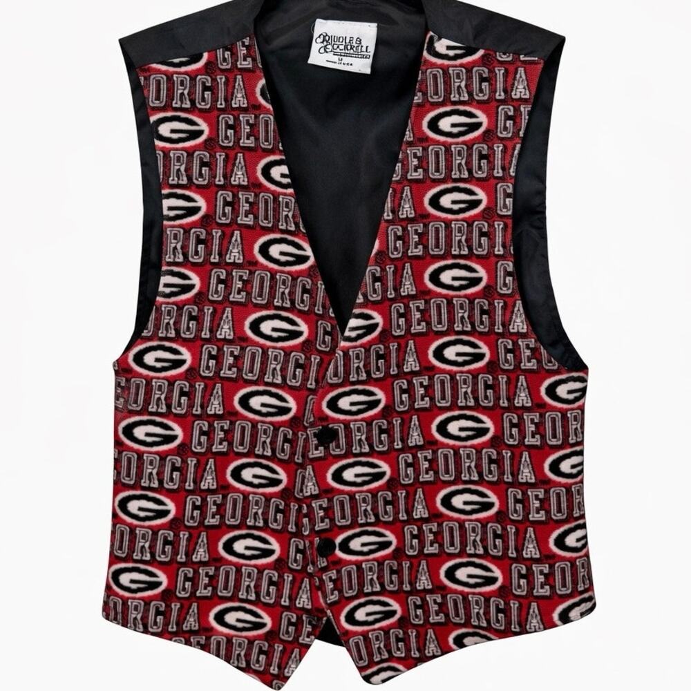 Vintage Riddle & Cockrell UGA Tapestry Vest